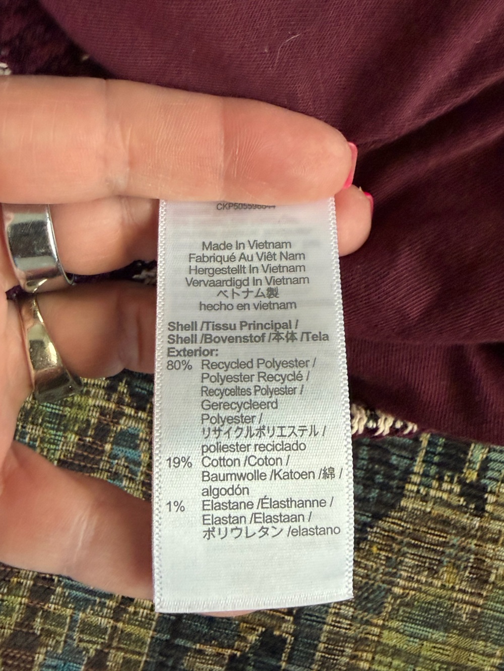 Madewell Zip-Up Knit Jacket Stripe Burgundy Cream XS NWOT Two-Way Zip - Picture 5 of 7